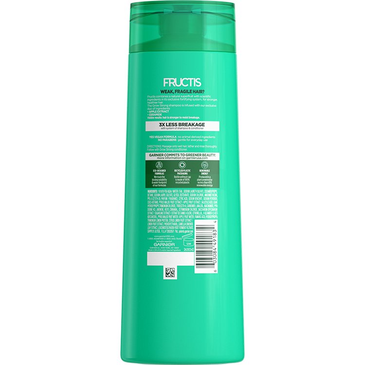 Back view of Grow Strong Shampoo for Men for Stronger Hair